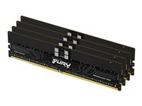 Kingston FURY Renegade Pro - DDR5 - kit - 128 Go: 4 x 32 Go - DIMM 288 broches - 5600 MHz / PC5-44800 - CL28 - 1.35 V - mémoire enregistré - on-die ECC - noir KF556R28RBE2K4-128