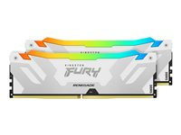 Kingston FURY Renegade - DDR5 - kit - 32 Go: 2 x 16 Go - DIMM 288 broches - 7200 MHz / PC5-57600 - CL38 - 1.45 V - on-die ECC KF572C38RWAK2-32